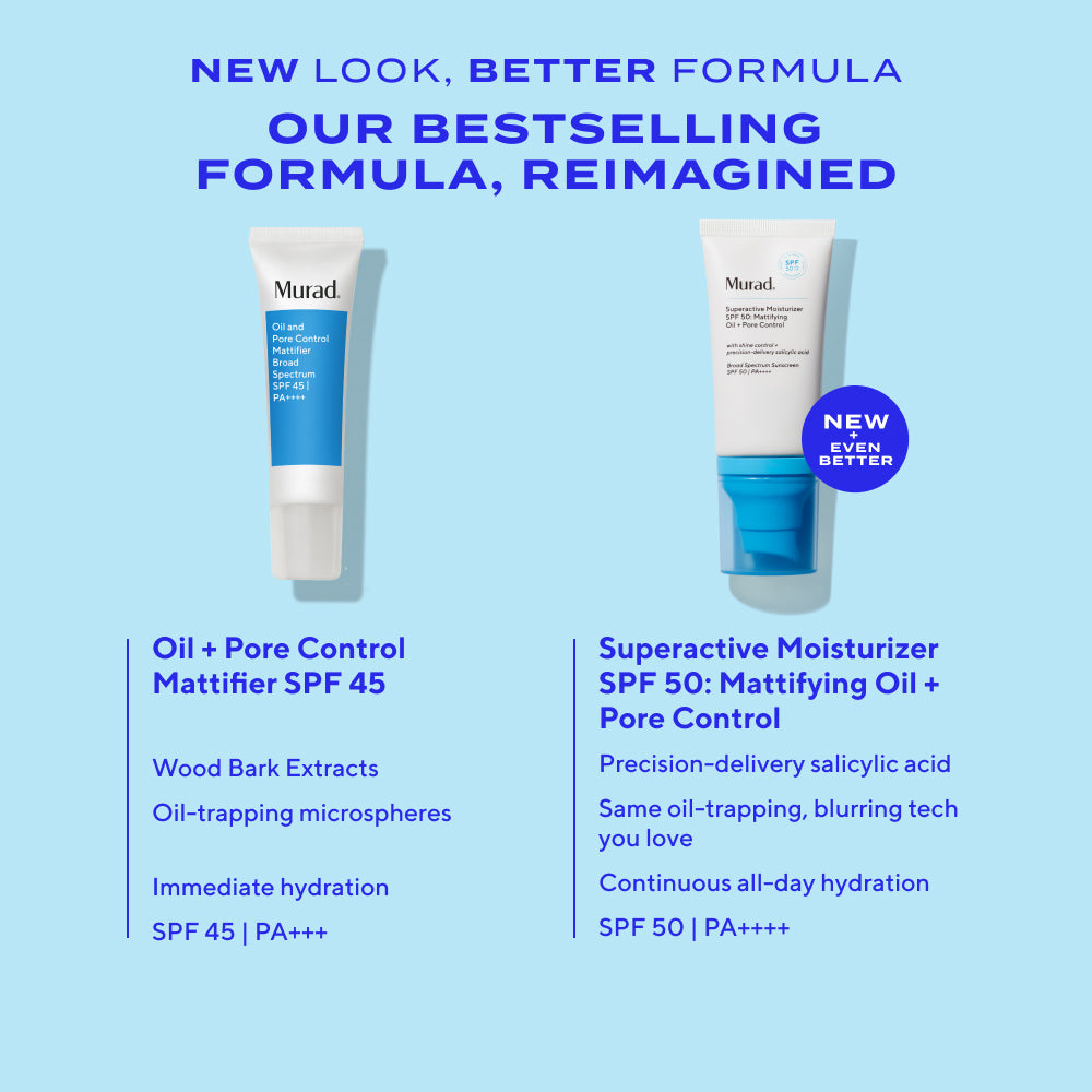 Murad Supercharged Moisturizer SPF 50 mattifying new product