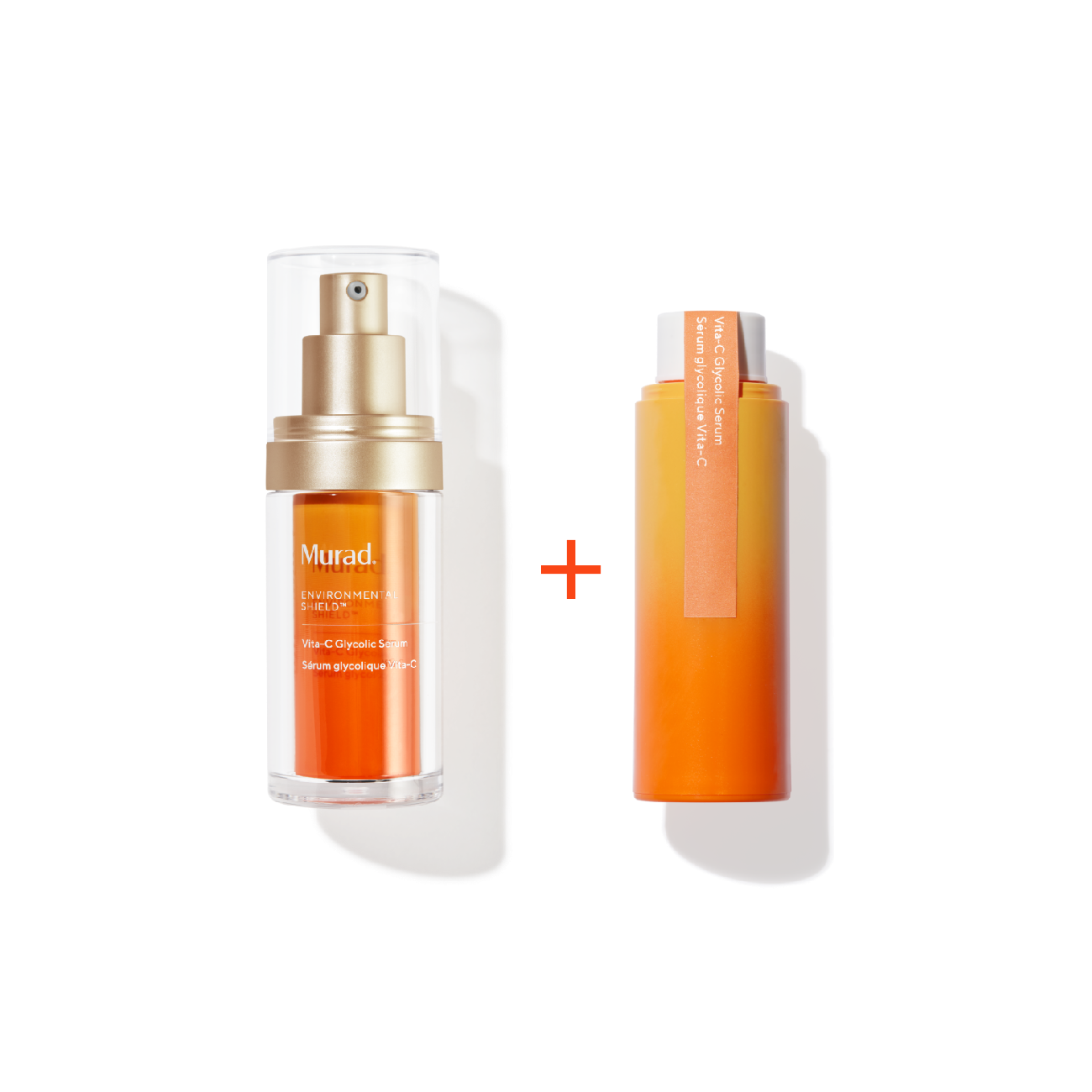 Two skincare products with 'Murad' branding on a white background